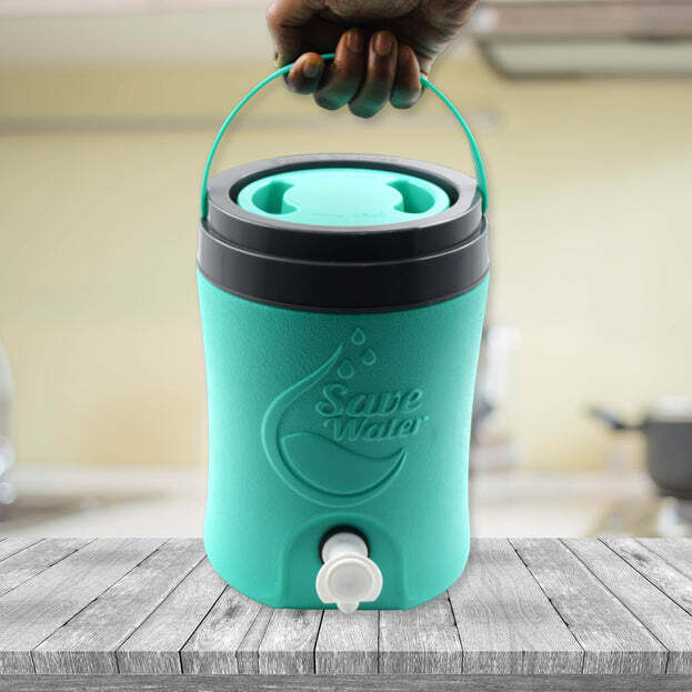 WATER JUG CAMPER WITH TAP PLASTIC INSULATED WATER 3.5 LITER WATER STORAGE COOL WATER STORAGE FOR TRAVELING WATER JUG 3.5 LTR (2277A)