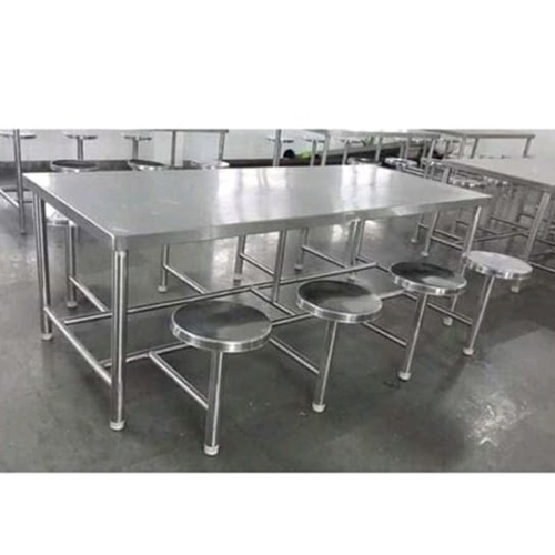 Stainless Steel Canteen Table And Chair