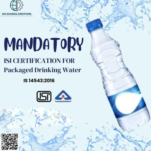 ISI CERTIFICATION FOR Packaged Drinking Water