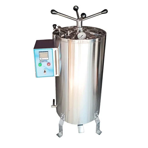 Silver Fully Automatic Vertical Autoclave