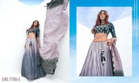 Traditional Teal Green Pure Viscose Stitched Lehenga Choli With Embroidered Blouse And  Dupatta-77199