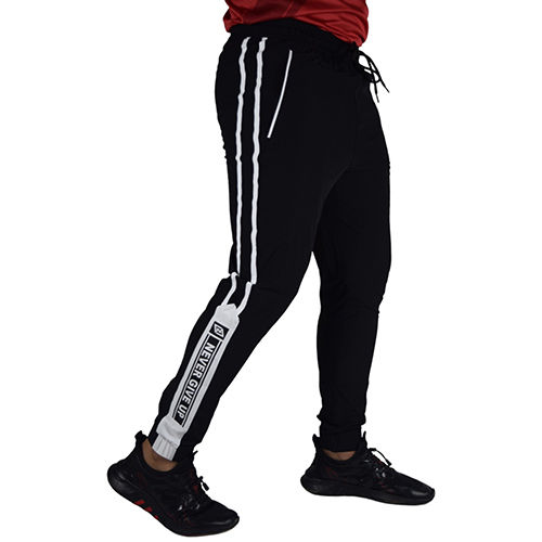 Black Sports Ns Crush Stretchable Track Pants Age Group: Adults