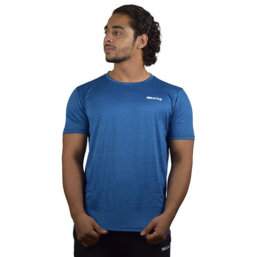 Blue Dry Fit Lycra Running T-Shirts Age Group: Adult