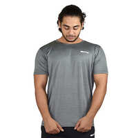 Grey Dry Fit Lycra Running T-Shirts Age Group: Adult
