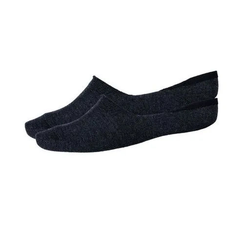 Solid Grey Loafer Socks