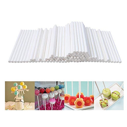 White Paper Lollipop Sticks