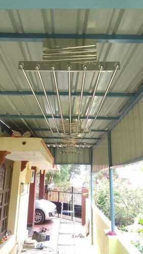 Roof mounted Zig Zag model cloth drying hangers inSirunagalur Vilupuram