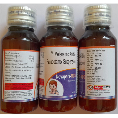 Mefenamic Paracetamol Syrups