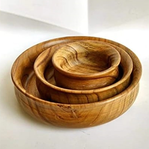 Bark Antique Round Bowls Set Of 3
