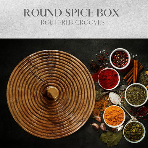 Round Spice Box for kitchen