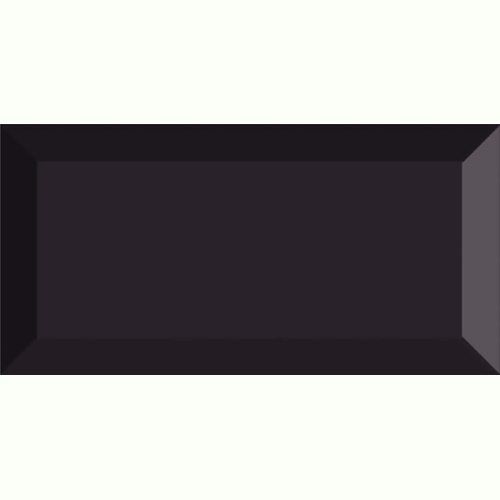100x200mm Bevel Black Subway Tiles