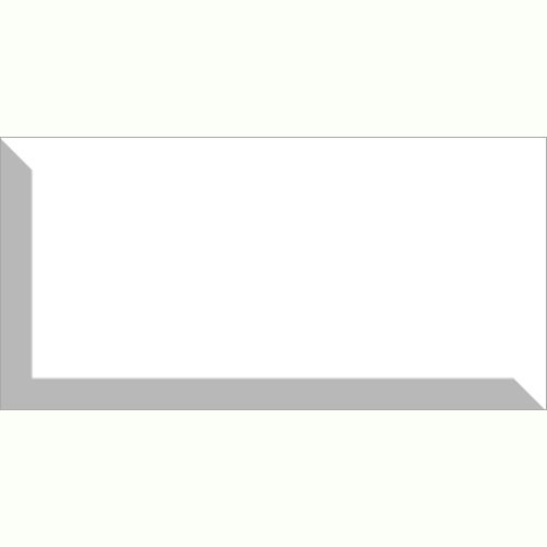 100X200mm Bevel White Subway Tiles