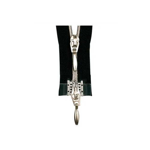 Silver Steel Two Ways Zipper - Various Sizes Available , Durable and Corrosion-Resistant with Stylish Design