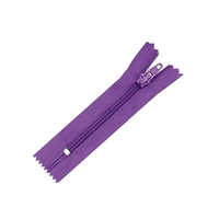 Nylon Coil Zipper - Durable, Lightweight | Open-end Design, Available In Various Sizes, Popular Purple Color, Resists Abrasion & Mildew