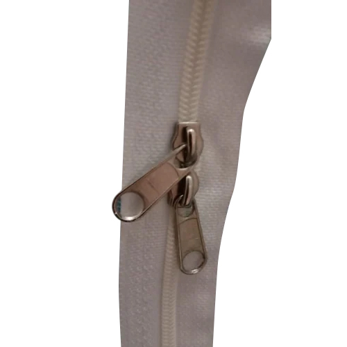 Metal Puller Reversible Zipper - Steel Construction, Available in Various Sizes, Classic Silver Color | Ideal for Garments and Sewing Projects