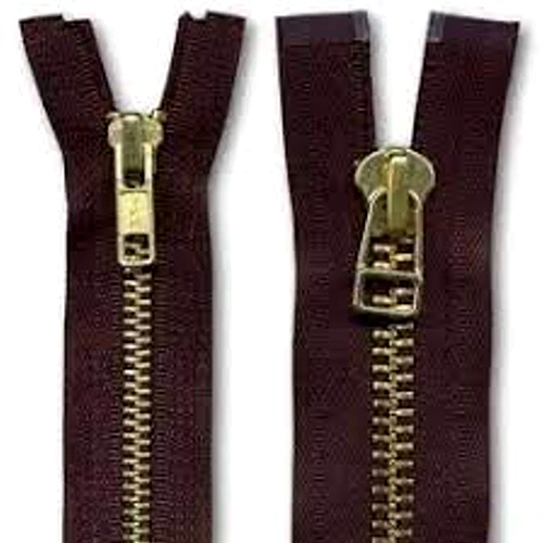 Black High Quality Leather Zipper