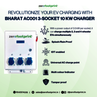 ZeroFootprint 10 kW AC001 3-PIN Smart Socket Charger