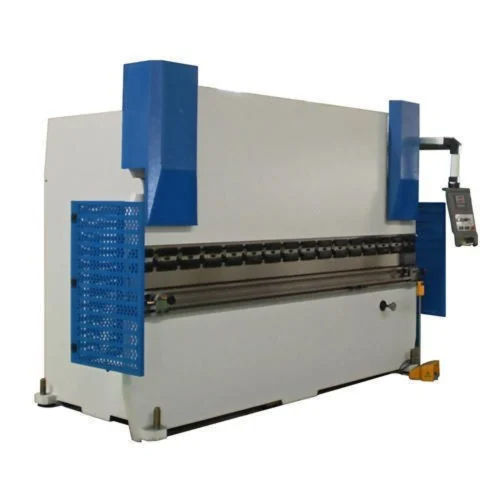 White And Blue Cnc Back Gauge Bending Machine