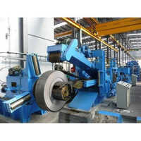 Stainless Steel Uncoiler Machine - 240 V , Automatic Operation, Blue Finish, 1-Year Warranty