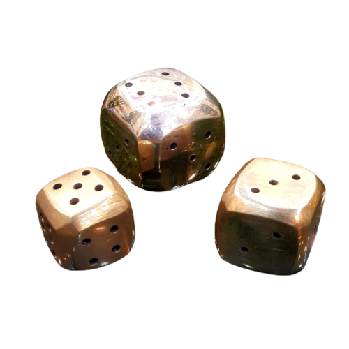 Brass Dice Incense Burner