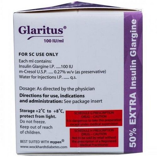 Glaritus 100IU/ml Injection