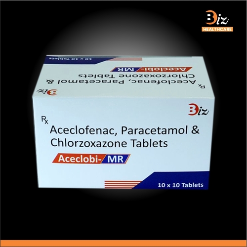 ACECLOFENAC 100MG PARACETAMOL 325MG CHLORZOXAZONE 500MG