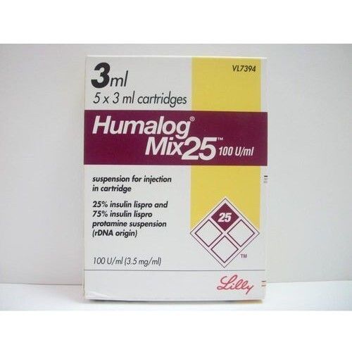 General Medicines Humalog Mix 25 100Iu/Ml Cartridge