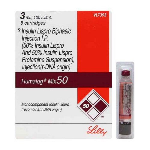 Humalog Mix 50 100IU/ml Cartridge