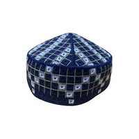 Taj Owes Zari Cap - Polyester Material, Multicolor Embroidered Pattern | Washable, Stylish Ethnic Design For Men