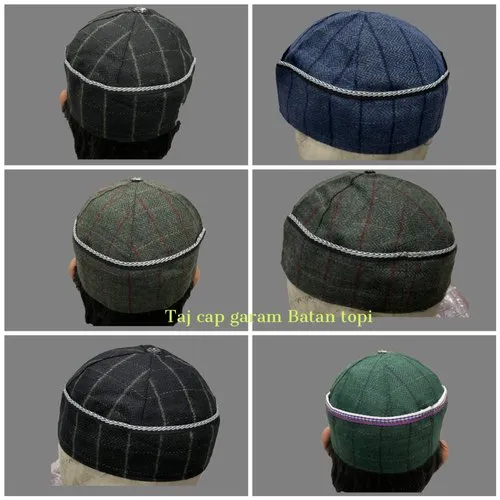 Button Topi Jute Cap