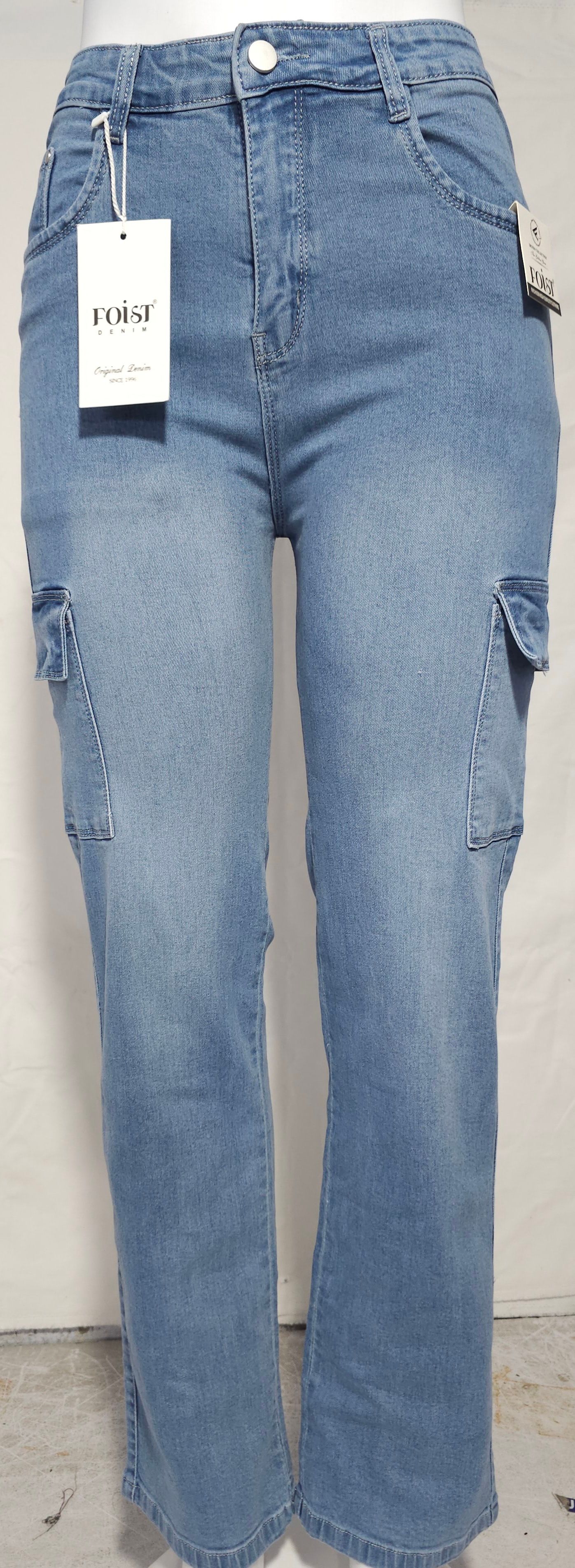 LADIES STRETCHABLE CARGO JEANS