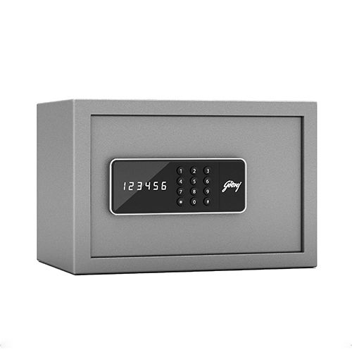 Godrej Forte Pro 10 Litres Digital Electronic Safe Locker for Home And Office with Motorized Locking Mechanism (Light Grey)