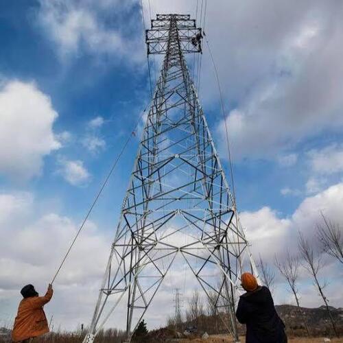 Electrical Transmission Line  Tower Errection