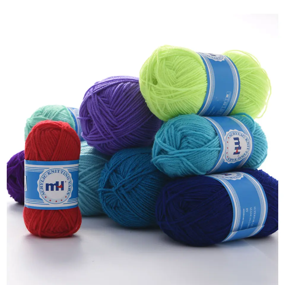 Hand Knitting Yarn 100% Acrylic Yarn Multicolor Knitting and Crochet Yarn Made by Order