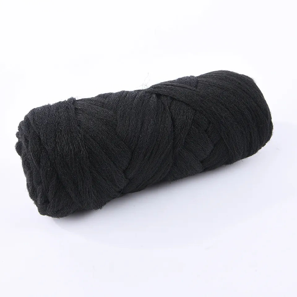 100% Brazilian Wool Hair Acrylic Yarn for African Braid and Twist Wig Brazilian Wool Hair Acrylic Yarn Natural Black