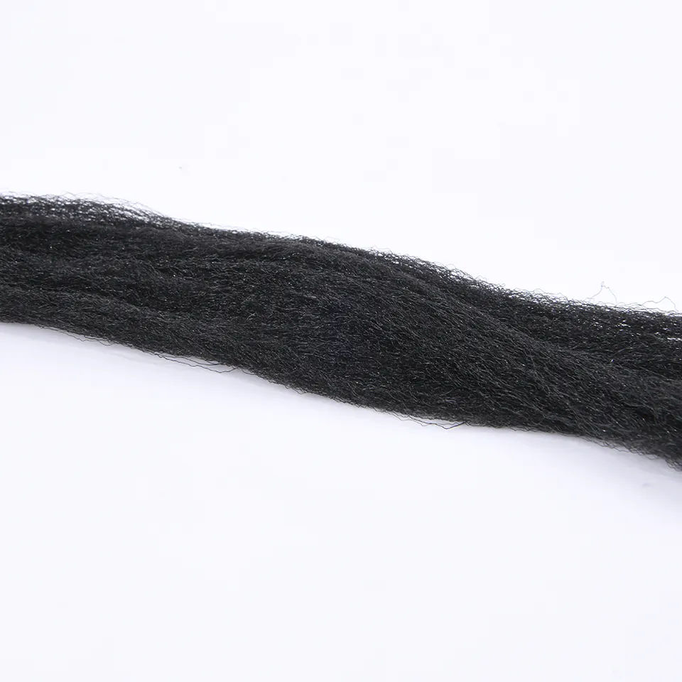 100% Brazilian Wool Hair Acrylic Yarn for African Braid and Twist Wig Brazilian Wool Hair Acrylic Yarn Natural Black