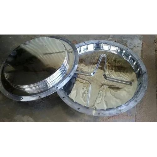 SS Lid Cover Mould - Steel Gray | Die Casting 1 Year Warranty Industrial Use
