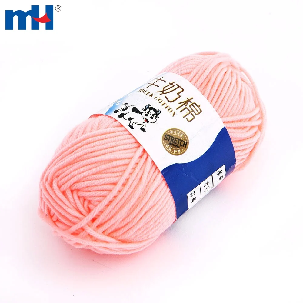 Milk Cotton Hand Knitting Yarn for Crochet and Knitting Yarn Soft Baby Crochet Knitted Yarn for Hand Knitting