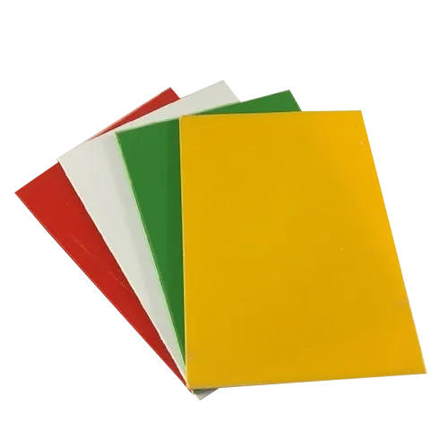 Thermoforming HIPS Sheet - Rigid High-Impact Polystyrene, 1220 x 2440 mm, Multicolor Options: Red, White, Green, Yellow | Matte Finish, Plain Surface
