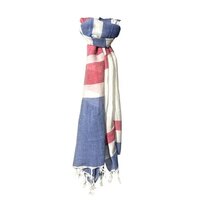 Linen Fringes Scarf - 70x180 Cm, Customizable In Size And Color, Machine Made, Ideal For Daily Use