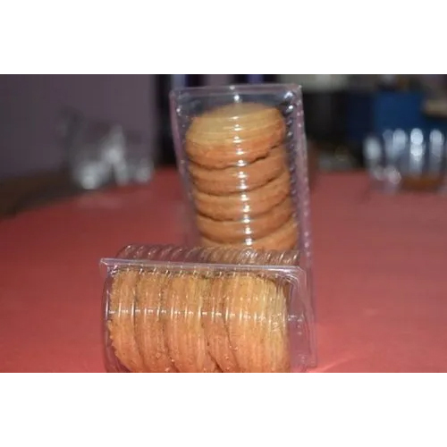 Biscuit Packing Blister Tray - PET Material, Customized Sizes, Transparent Color, Soft Hardness | Disposable, Plain Pattern, Warranty Included