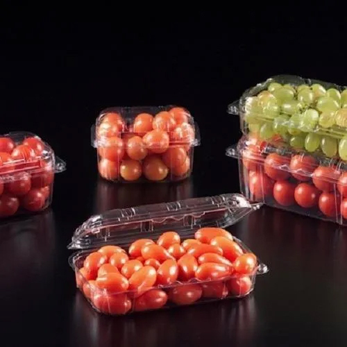Fruit and Vegetable Plastic Punnets - High Quality Plastic, Different Sizes Available, Transparent, Rigid Design for Safe Storage and Transport