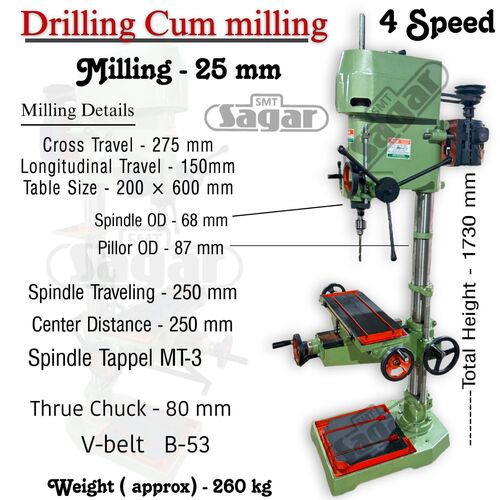 Drilling Cum Milling Machine