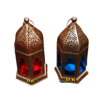 Brass Lantern - Customizable Mini Dimensions, Gold Finish | Handmade, Scratch Resistant, Moisture Proof, Durable, Lightweight, Perfect For Weddings And Events
