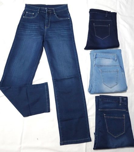 Ladies Straight Cotton Knitting Jeans ( W )