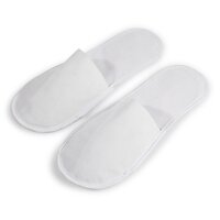 Disposable Non-woven Slippers - Non-woven Fabric, Free Size, White | Lightweight, Unisex Design, Ideal For Hotels And Spas