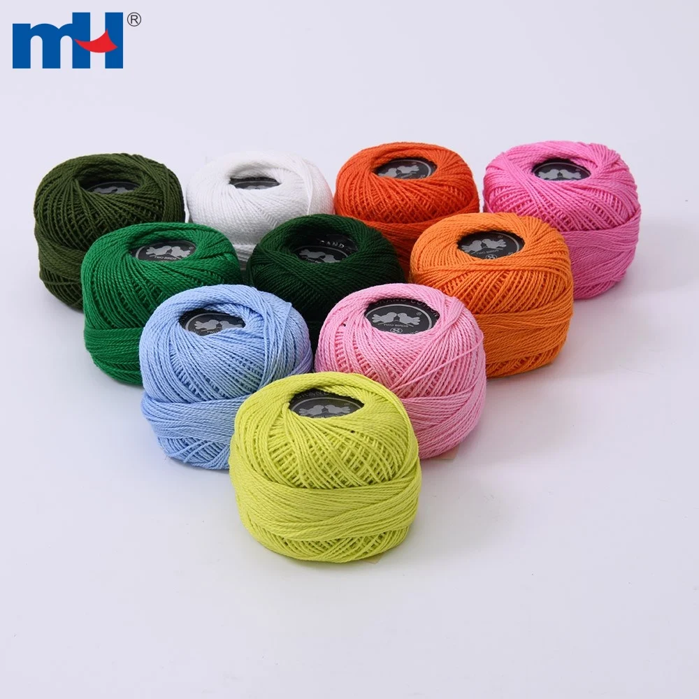 Cotton Embroidery Thread 10pcs Cotton Thread Balls Colorful Crochet Thread Cotton Embroidery Thread Kit No Stock