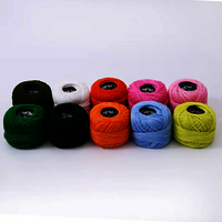 Cotton Embroidery Thread 10pcs Cotton Thread Balls Colorful Crochet Thread Cotton Embroidery Thread Kit No Stock