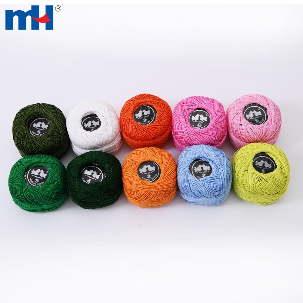 Cotton Embroidery Thread 10pcs Cotton Thread Balls Colorful Crochet Thread Cotton Embroidery Thread Kit No Stock