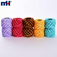 Variegated Crochet Thread Cotton Thread Balls Cotton Embroidery Thread Rainbow Color Cross Stitch Thread Embroidery Yarn